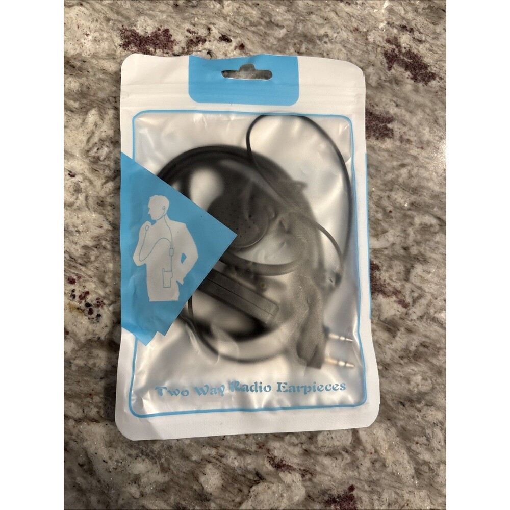2-Wire Acoustic Tube PTT Earpiece for Motorola Radios CLS1110 CP200 RDM2070D